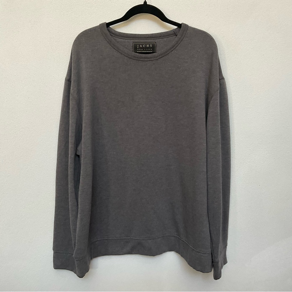 Jachs New York Thick Grey Long Sleeve Shirt Size XXL Comfort Warm Layer